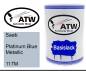 Preview: Saab, Platinum Blue Metallic, 117M: 500ml Lackdose, von ATW Autoteile West.